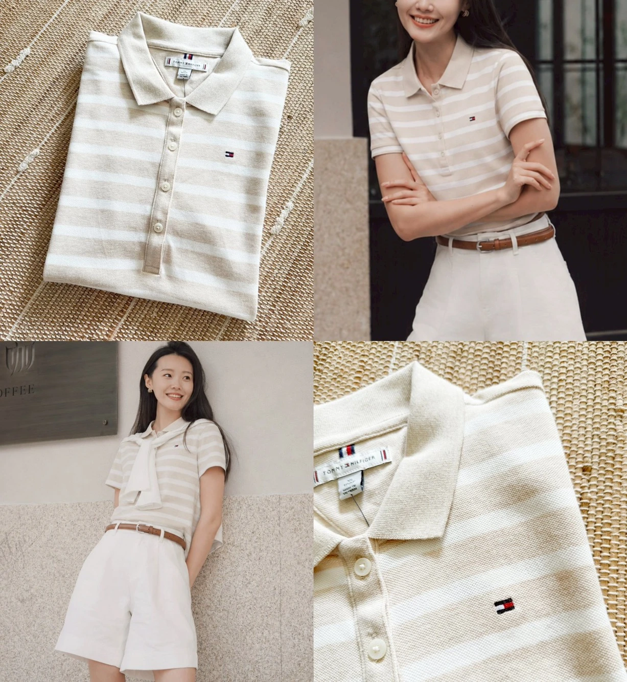 🇨🇦 Tommy Hilfiger 刺繡 Logo 棉質超親膚Polo衫 - 女款
