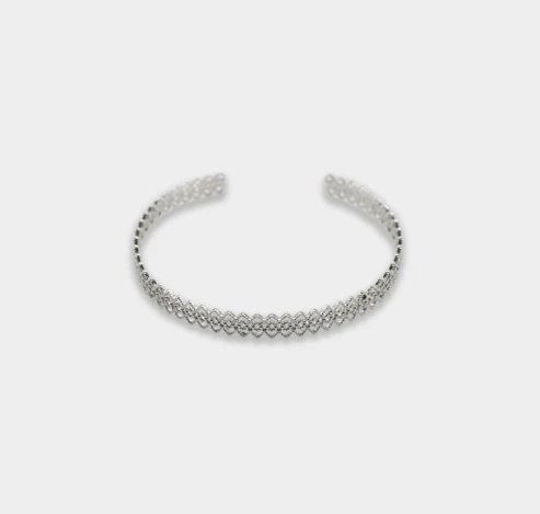 Grumpy Stuff Lace Heart Line Bangle
