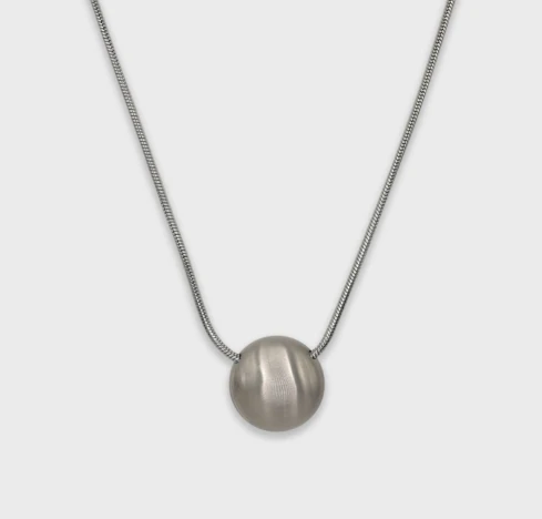 Grumpy Stuff Button Disc Necklace