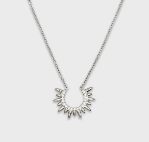 Grumpy Stuff Solar Crescent Necklace