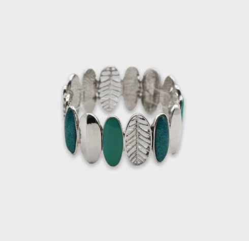 Grumpy Stuff Aqua Leaf Bracelet