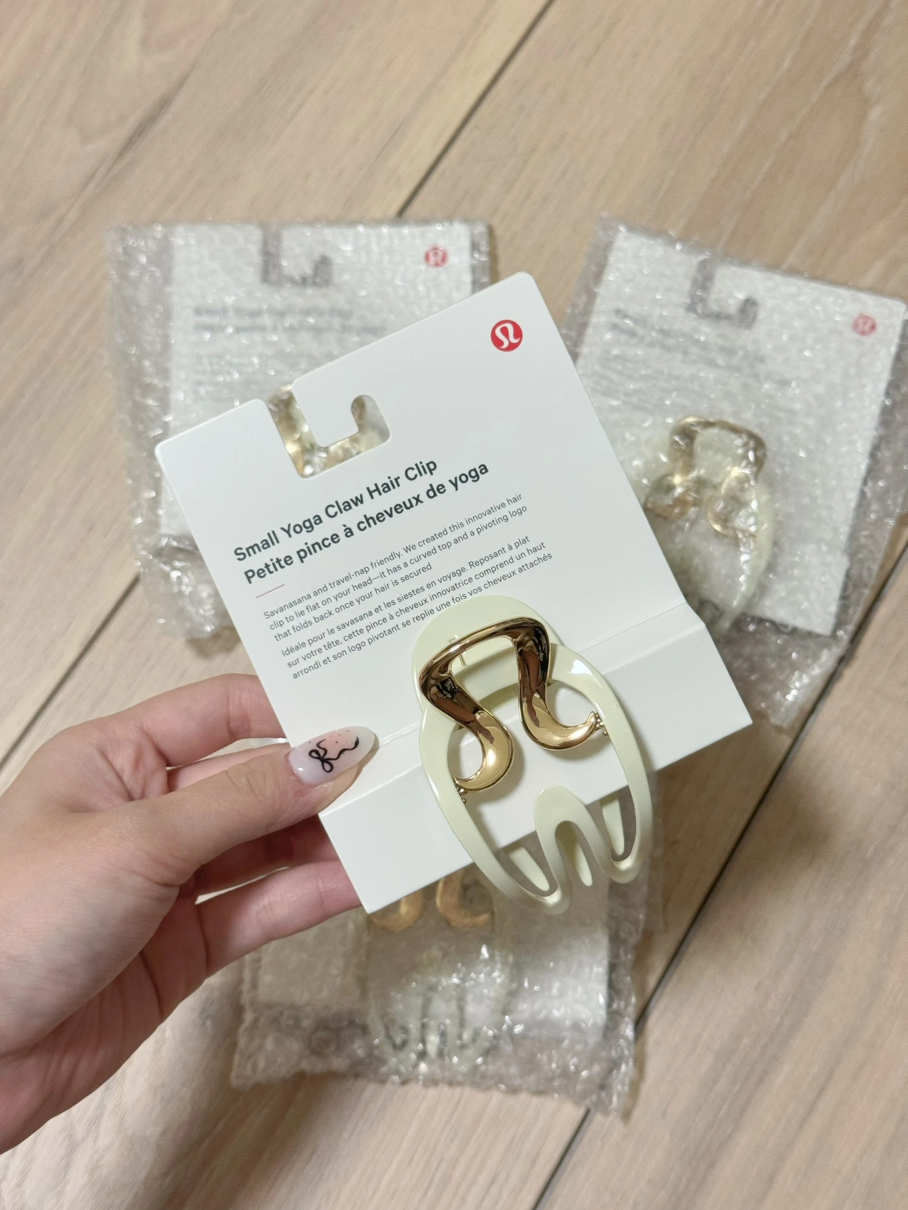 現貨Lululemon Small Yoga Claw Hair Clip 白金