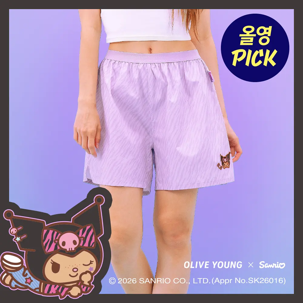 Olive Young X 三麗鷗 棉質短褲