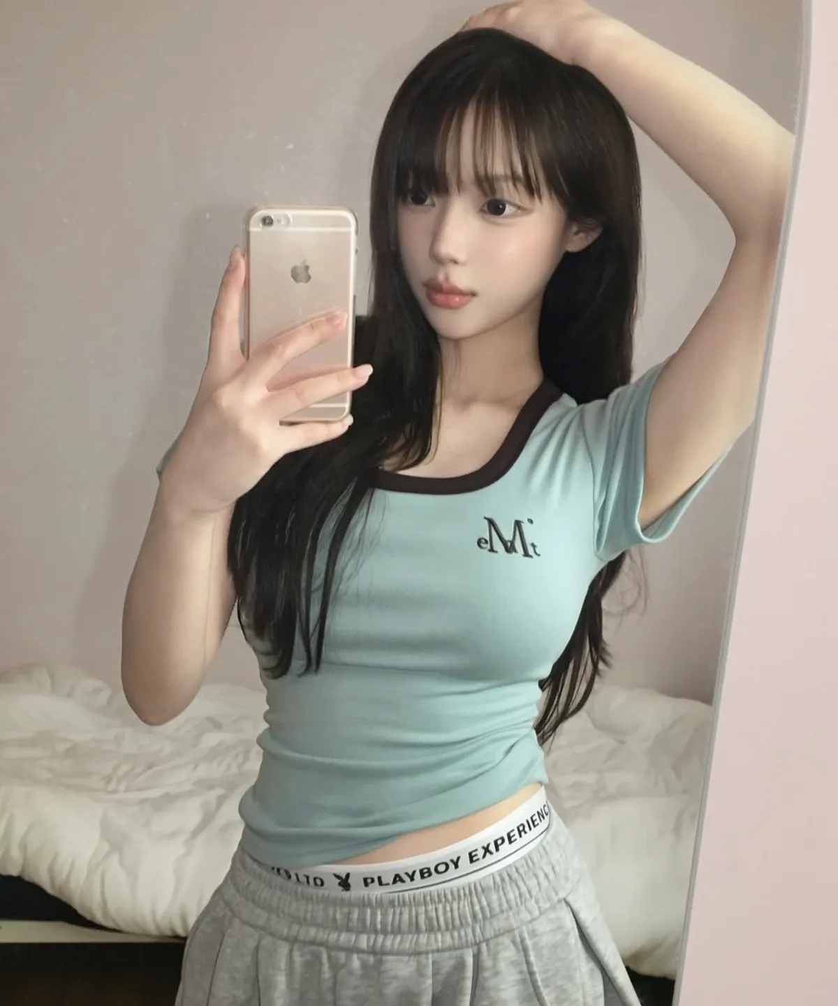 Mucent Ferring Midi Mucent Ringer Color Block Short Sleeve T-shirt (7 Colors)