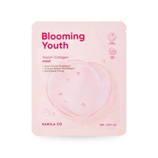 現貨 BANILA CO Blooming Youth Peach Collagen 面膜 20ml