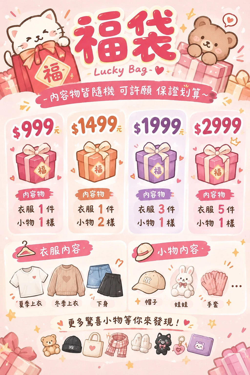 韓系穿搭福袋（可許願）