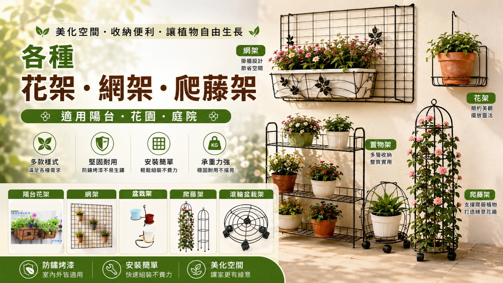 燻木圍籬－高低木樁型96cm(直徑6cmX16支) 花園夢想家