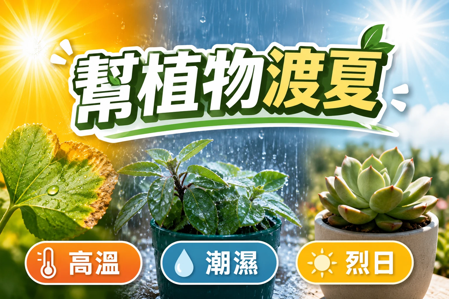 夏季簡直是植物煉獄！幫植物渡夏