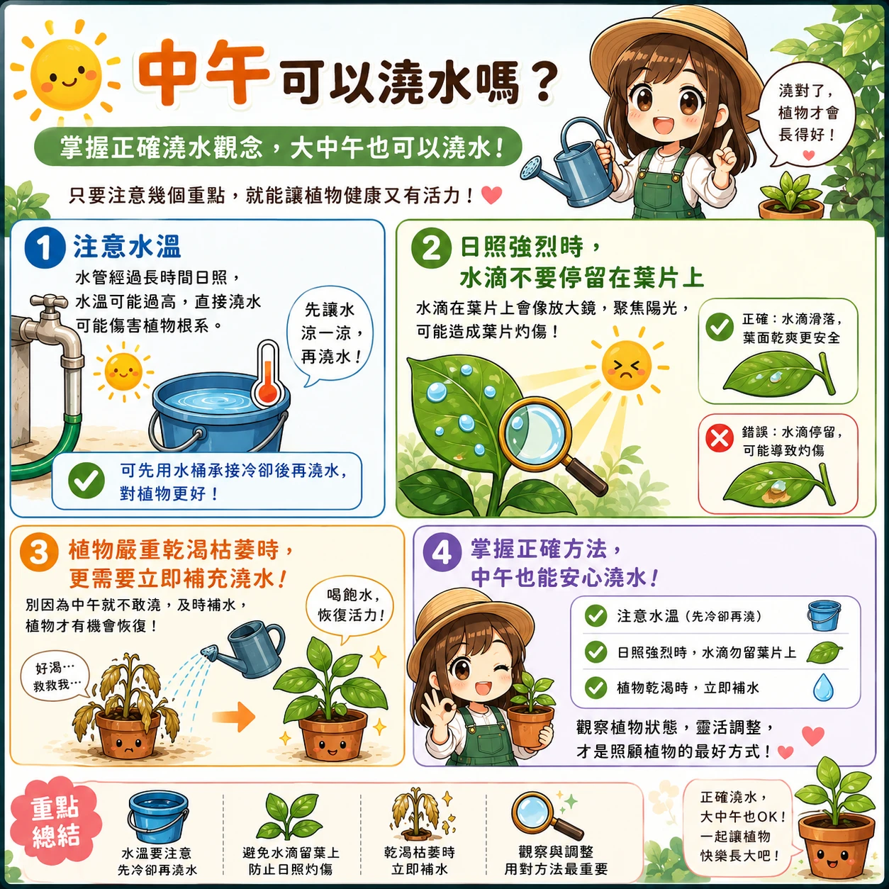 大中午可以澆水嗎？｜綠植日記🌱