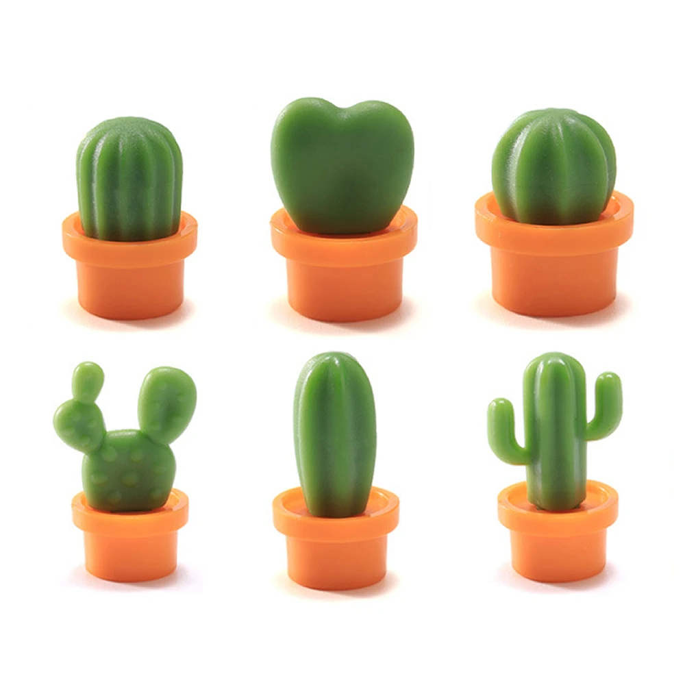 仙人掌盆栽冰箱貼(6入裝)
