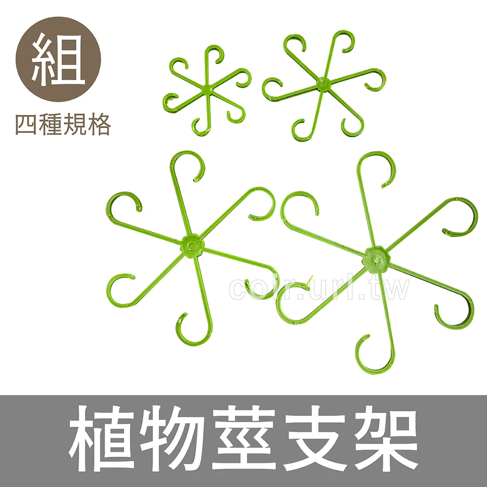 植物莖支架 4件組 花梗支架 觀葉植物防倒伏固定器 盆栽收攏器 集中器