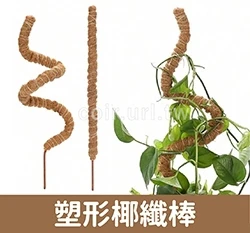 隨你彎塑形椰纖棒 加粗7mm鋁線 爬藤柱 攀爬棒 可彎曲椰棕棒
