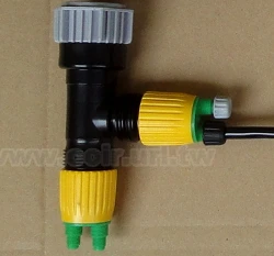 接水三通(三通+2分流接頭)~自動澆水系統專用A01