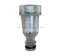 【水管達人】水質過濾網型快接奶嘴頭6分母牙 水槍過濾器