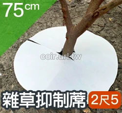 盆栽用雜草抑制蓆(2尺5不織布防草蓋)-75cm