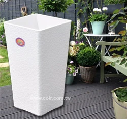 高雅方筒型花盆（15xH28cm）