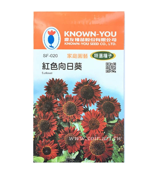 向日葵種子~紅色「夏紅」