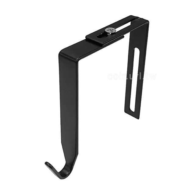 輕型可調式磚牆用掛鉤3.5~9cm 黑色