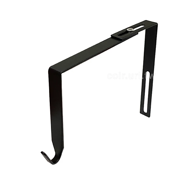 輕型可調式磚牆用掛鉤10~18cm 黑色