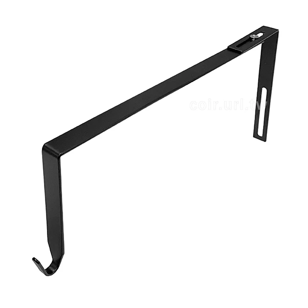 輕型可調式磚牆用掛鉤19~26cm 黑色