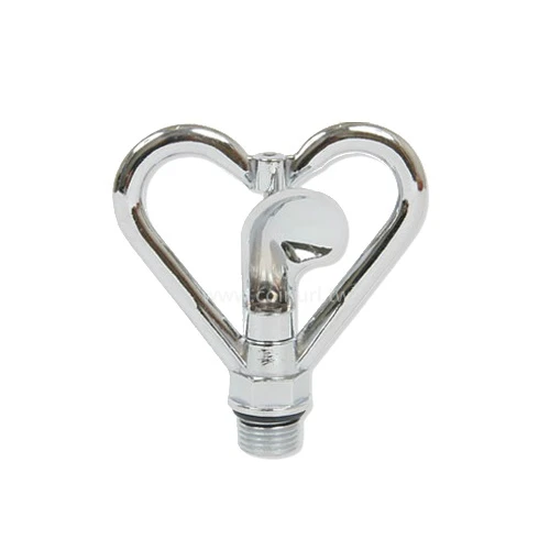 心型噴灑器噴水頭360度（4分公牙）塑葉白鐵芯