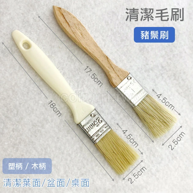 木柄清潔刷25mm 塑柄油漆刷 毛刷