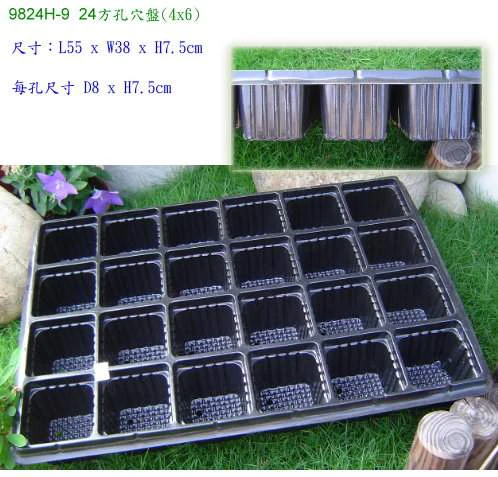 特大方孔育苗穴盤24孔(加厚)