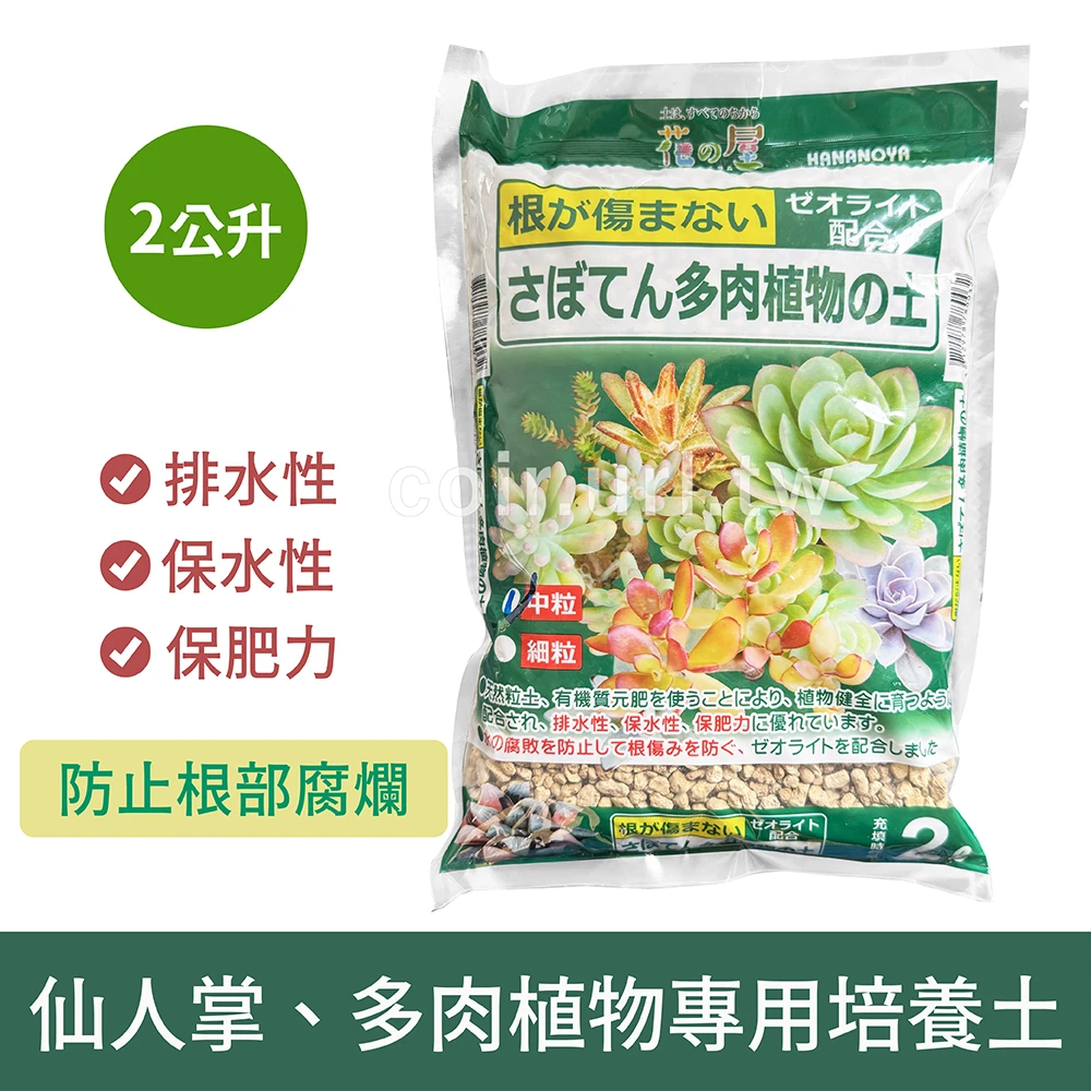花之屋-仙人掌、多肉植物專用培養土2L