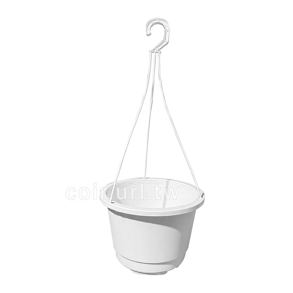 7寸(21cm)白吊盆（含吊繩）