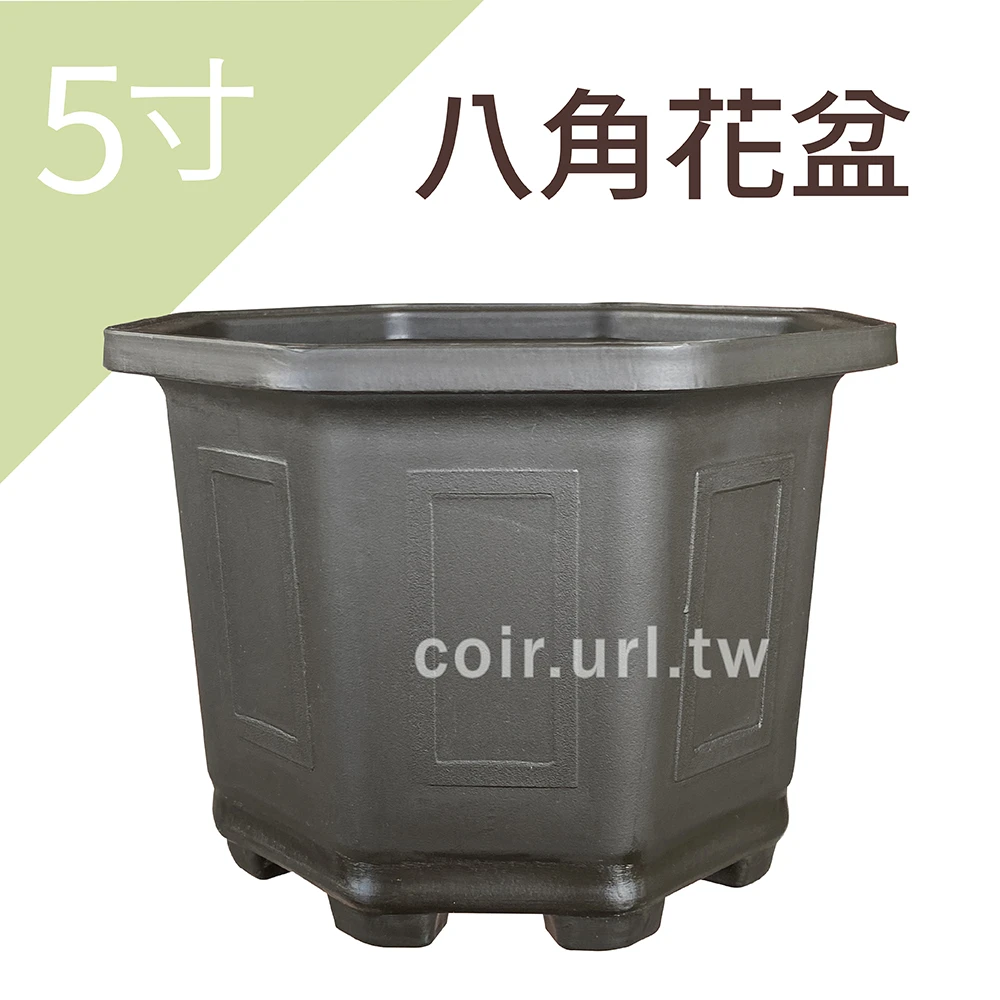 5寸(15cm)八角花盆-忠興 高11cm