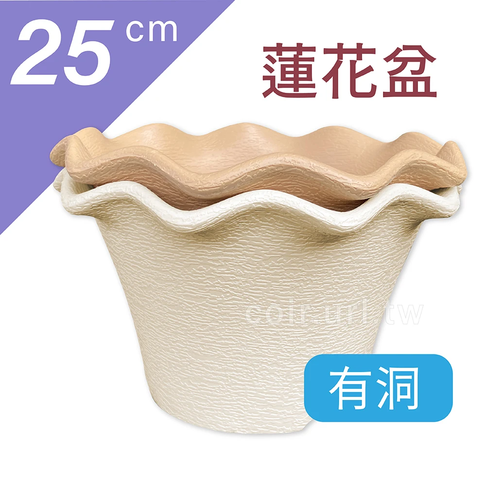 25cm蓮花花盆 高15cm 單入