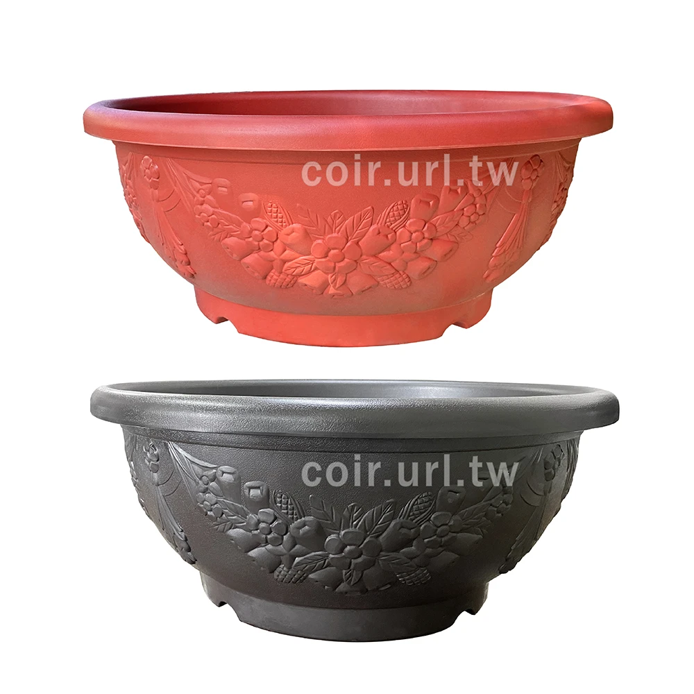2尺6(78cm) 浮雕淺盆(無洞)