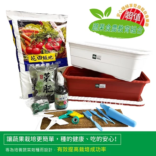 『超值』蔬果食農教育組合(中型蔬菜槽)