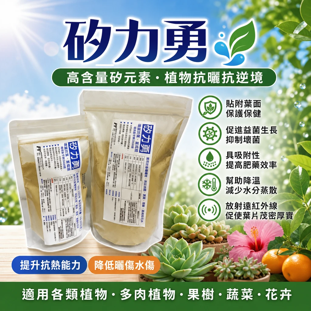 矽力勇(高含量矽元素 植物抗曬抗逆境)