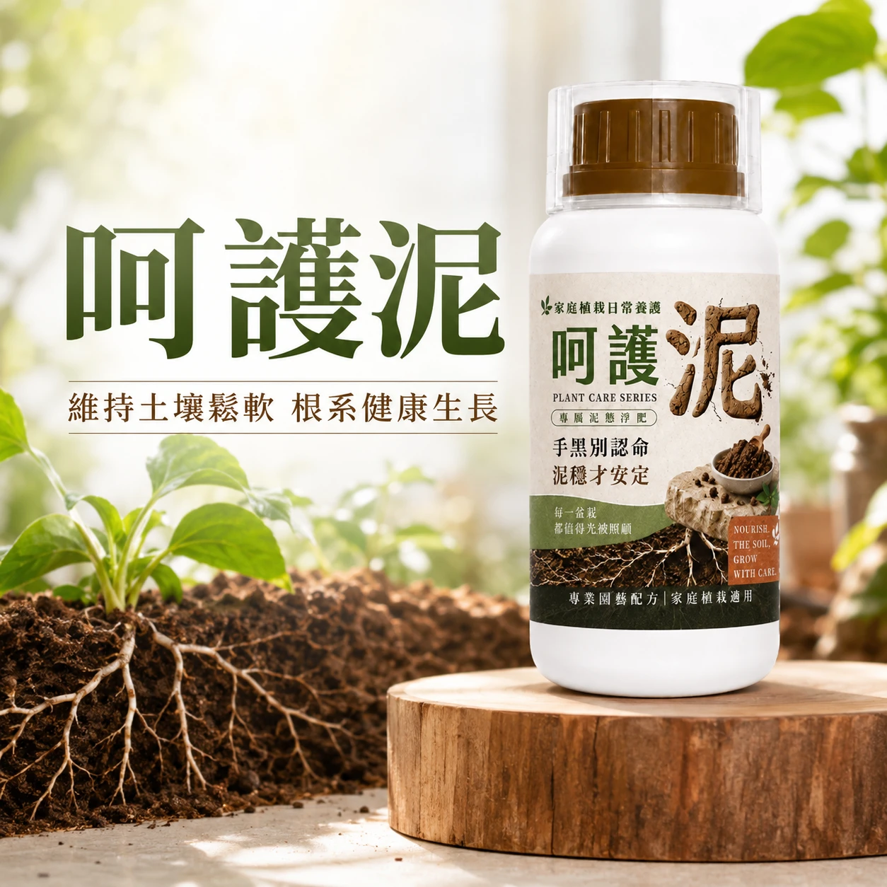 北歐諾地呵護泥有機質液肥 褐腐泥懸浮肥 土壤改良劑