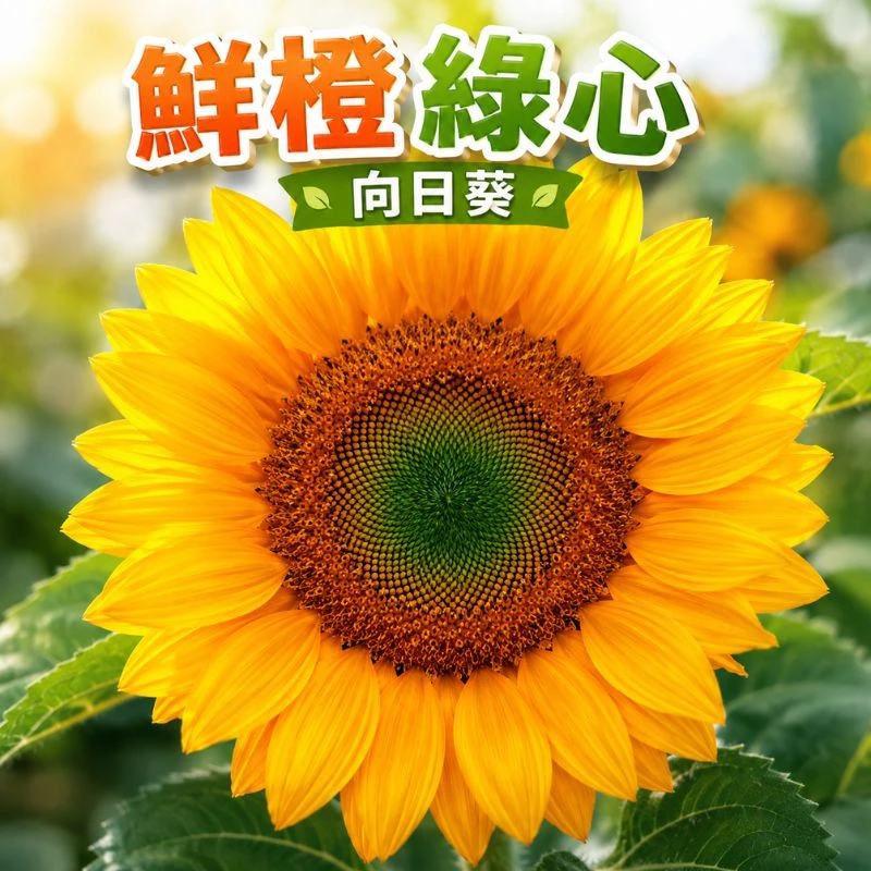 向日葵種子 鮮橙綠心 Sunflower