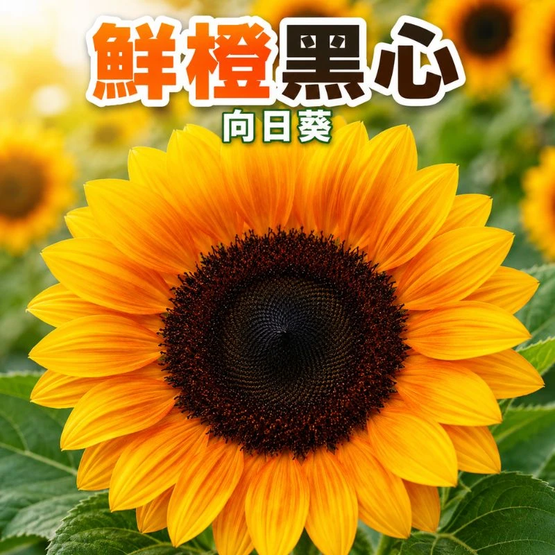 向日葵種子 鮮橙黑心 Sunflower