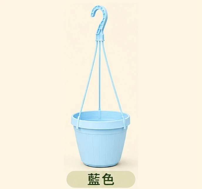 條紋3寸吊盆(含吊繩)-粉彩系列