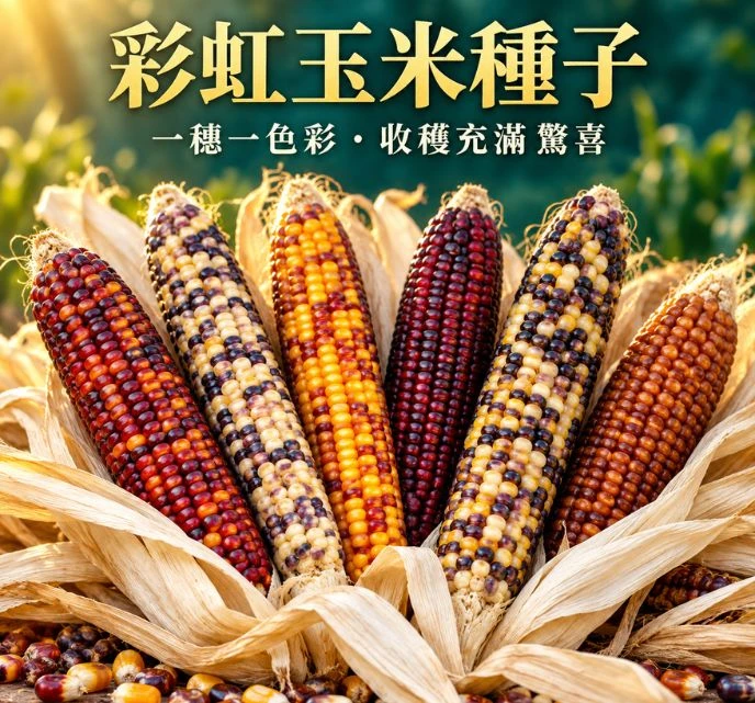 彩虹玉米種子 文玩玉米 觀賞玉米 約15粒