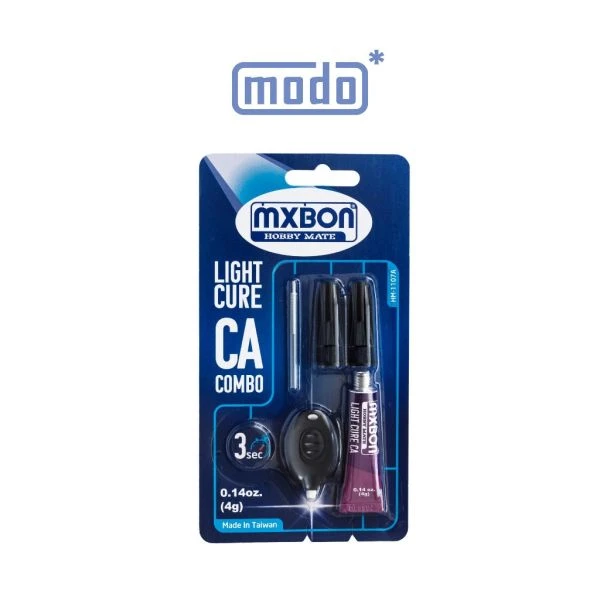 modo摩多製造所 MXBON HOBBY MATE 北回二代光速膠4G 附UV燈 光固化 瞬間膠 接著劑