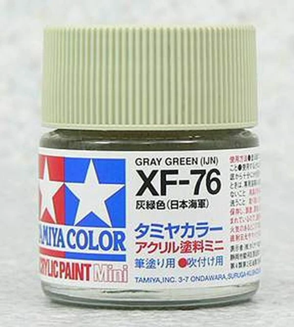 出清特賣 TAMIYA 田宮 水性 XF-76 消光 日本海軍灰綠色 Gray Green（IJN） 10ml