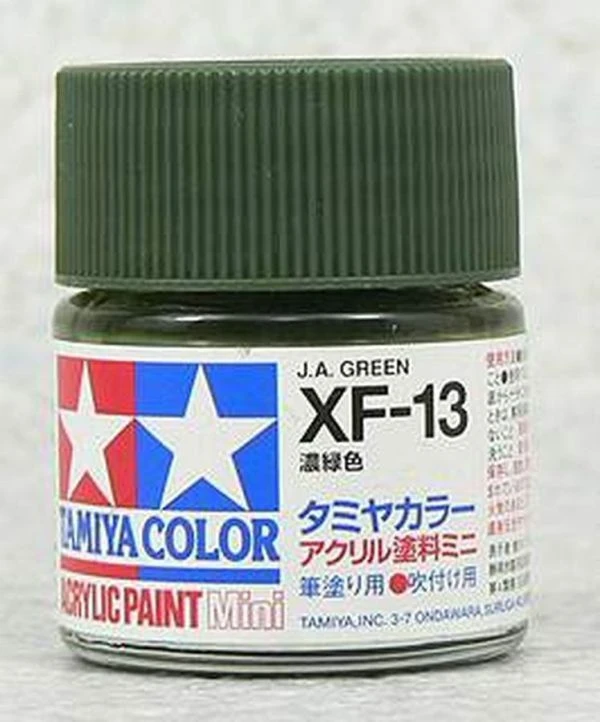 出清特賣 TAMIYA 田宮 水性 XF-13 消光 濃綠 J.A. Green 10ml