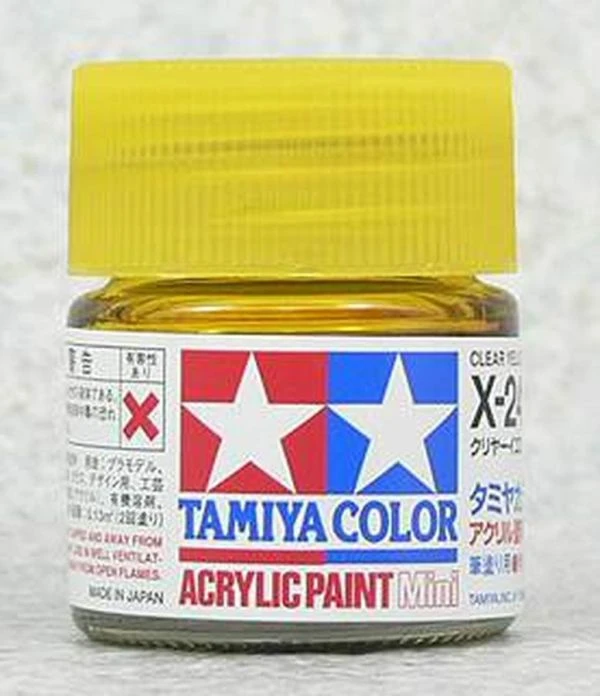 出清特賣 TAMIYA 田宮 水性 X-24 亮光 透明黃 Clear Yellow 10ml