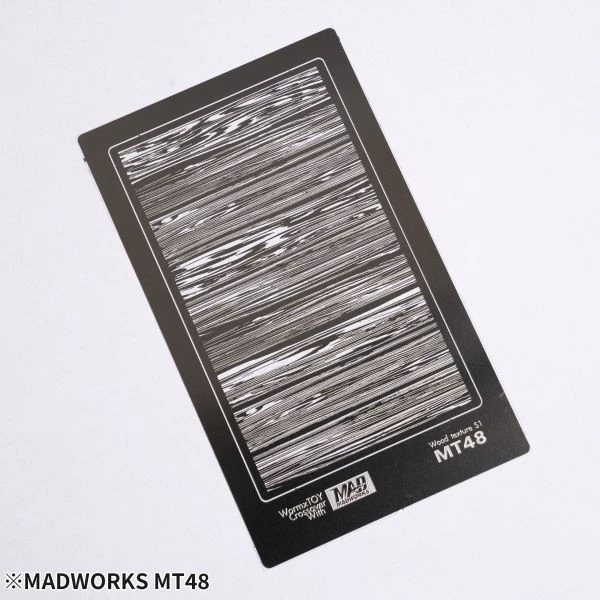 MADWORKS MT-48 特殊塗裝用質感遮噴板8-木紋S1特效遮噴版
