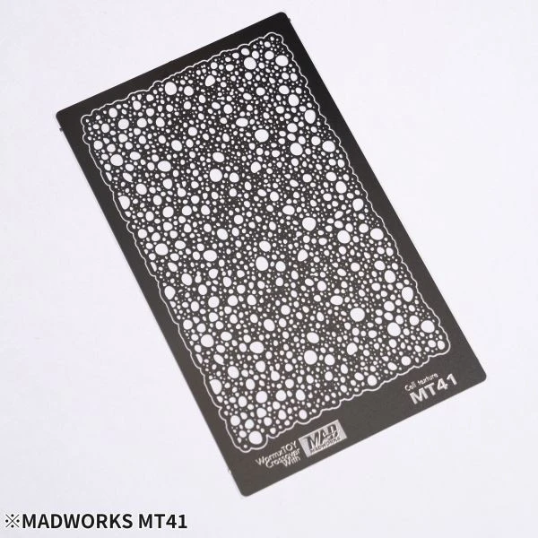 MADWORKS MT-41 特殊塗裝用質感遮噴板1-生物紋理特效遮噴版