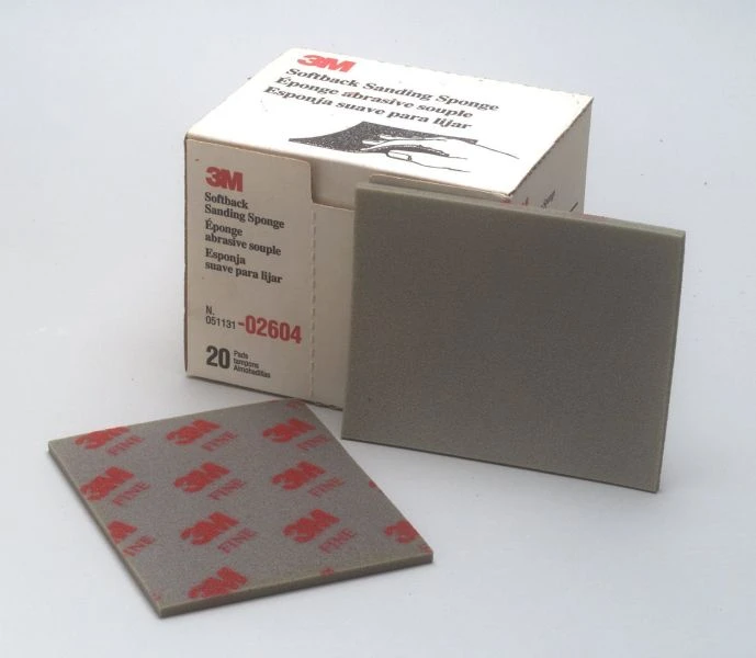 3M 研磨海綿砂紙-紅色 粗目 FINE 320番~400番 #02604