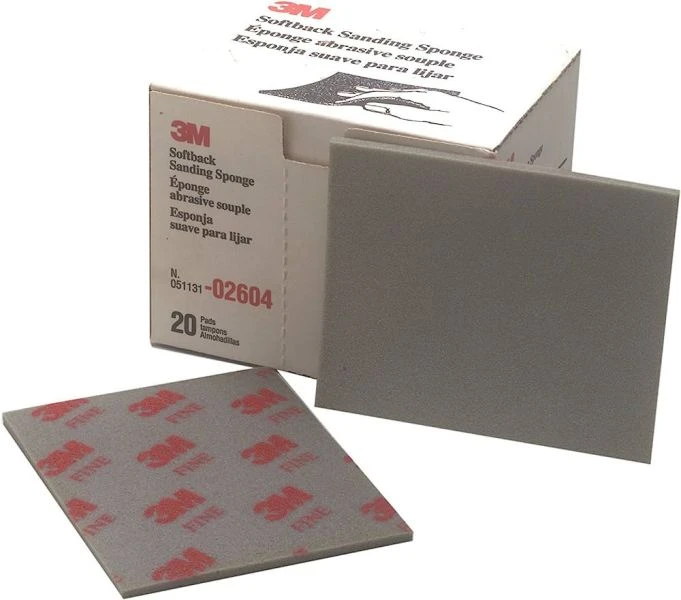 3M 研磨海綿砂紙-紅色 粗目 MEDIUM 150番~250番 #02606