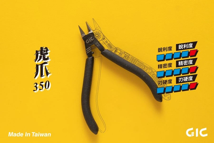 GIC TC-09 虎爪350 - 模型用薄刃斜口鉗