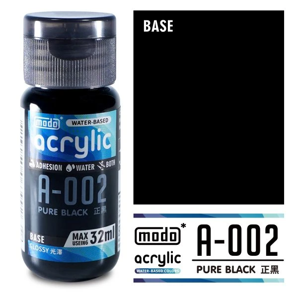 modo摩多製造所 水漆 A-002 正黑色 32ml