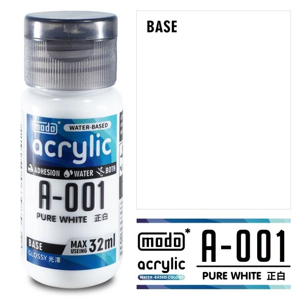 modo摩多製造所 水漆 A-001 正白色 32ml